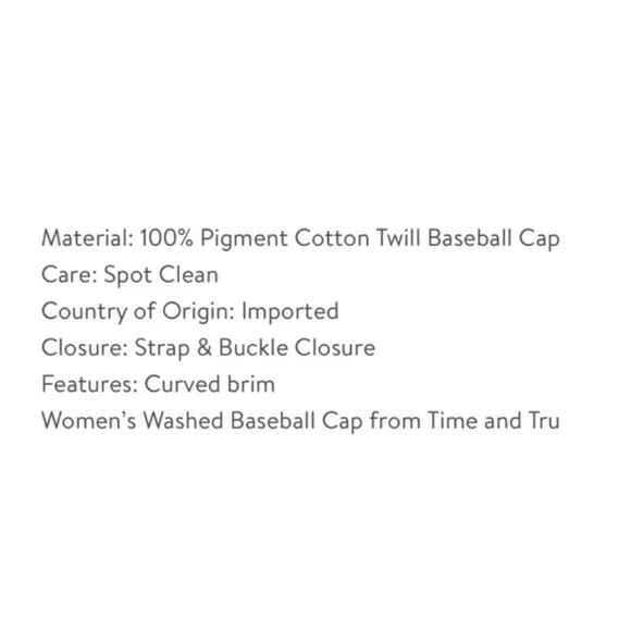 Time and Tru Dusty Rose Blush Cap with Embroidery - Picture 6 of 13